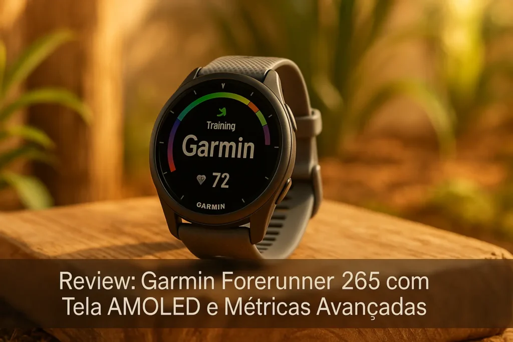 Garmin Forerunner 265 com Tela AMOLED e Métricas Avançadas