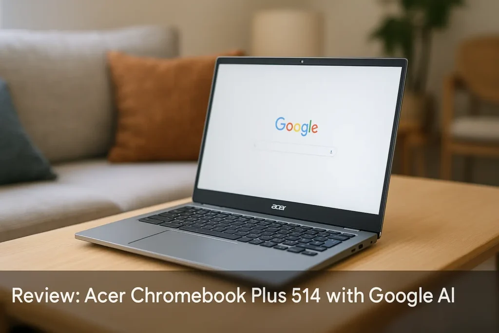 Acer Chromebook Plus 514 com Google AI: leve, rápido e inteligente