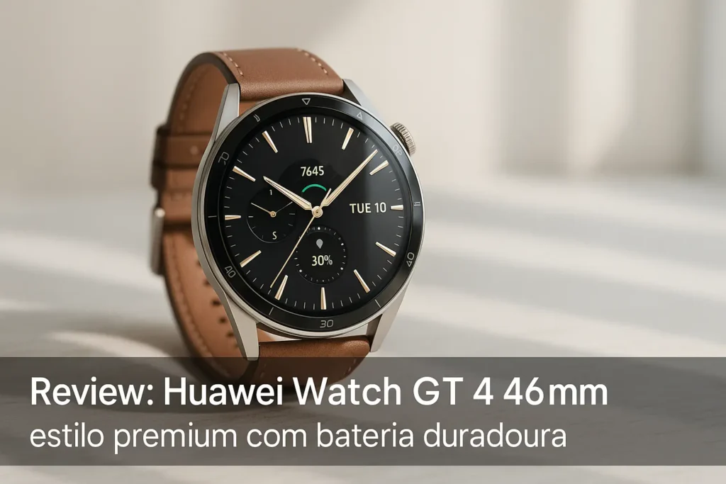 Huawei Watch GT 4 46mm: estilo premium com bateria duradoura