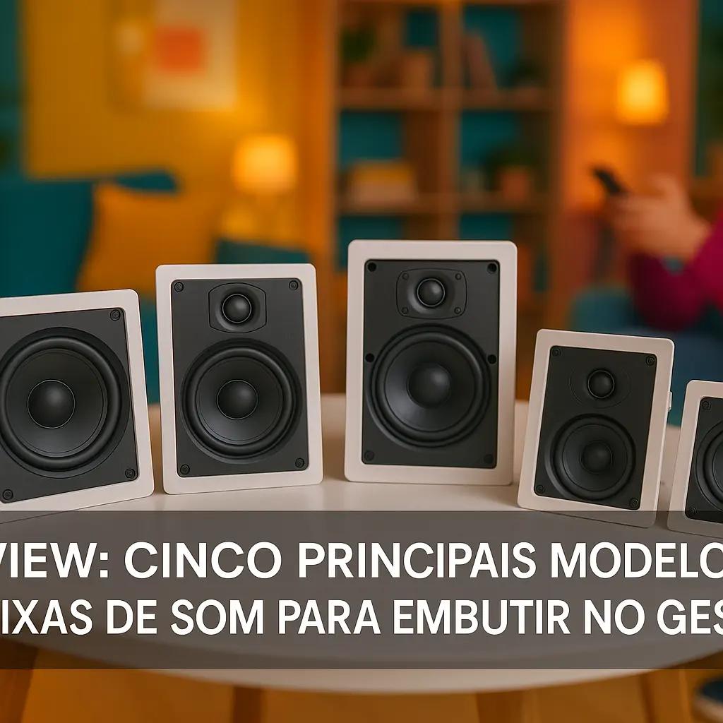Cinco Principais Modelos de caixas de som para embutir no gesso