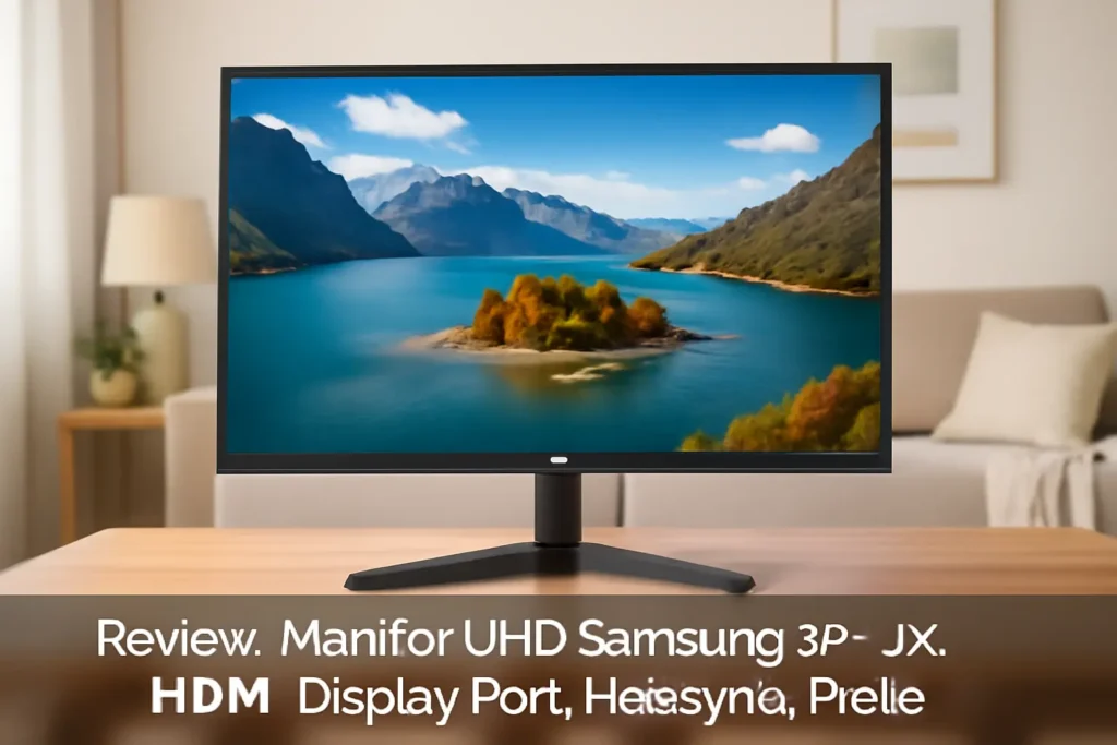 Monitor UHD Samsung 32", 4K, HDMI, Display Port, Freesync, Preto