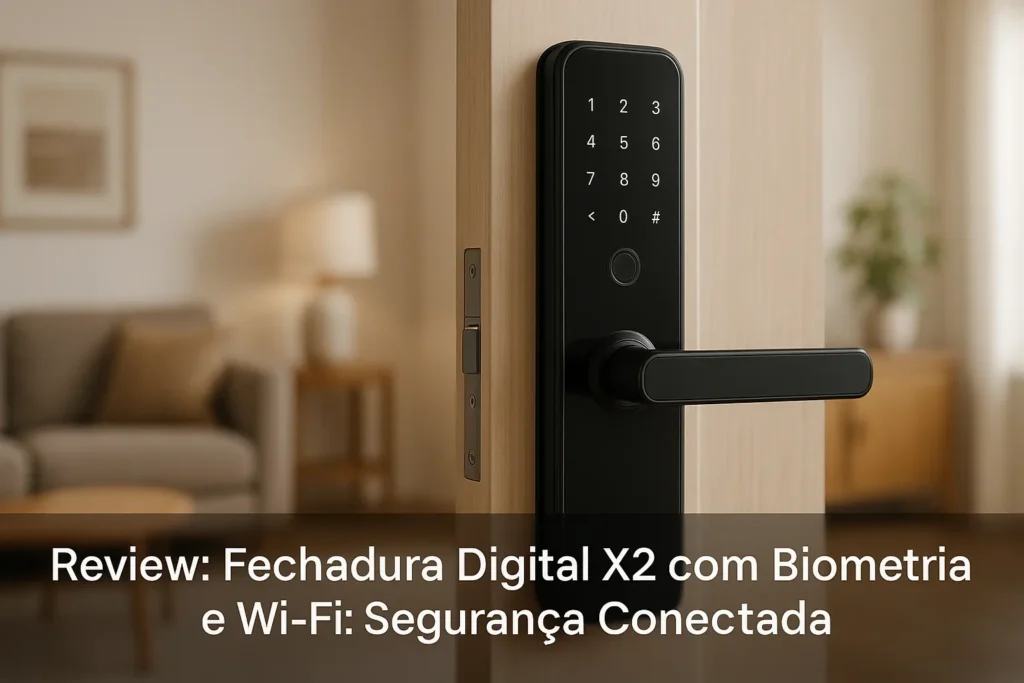 Fechadura Digital X2 com Biometria e Wi-Fi: Segurança Conectada