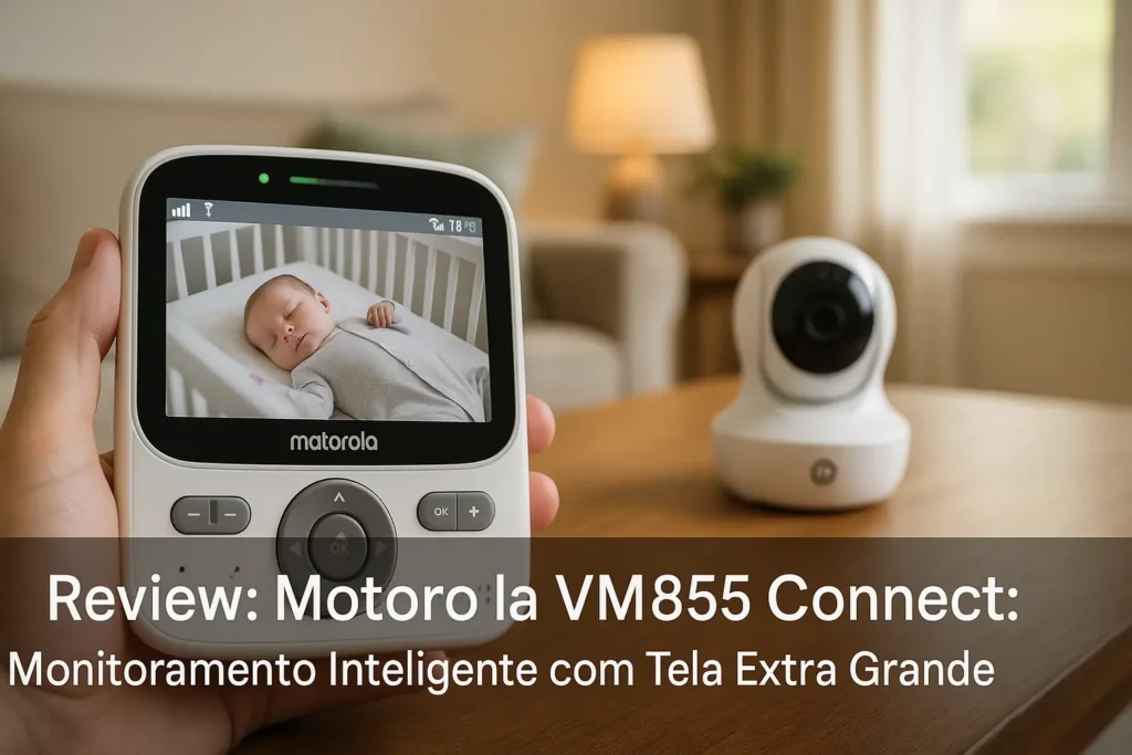 Motorola VM855 Connect: Monitoramento Inteligente com Tela Extra Grande