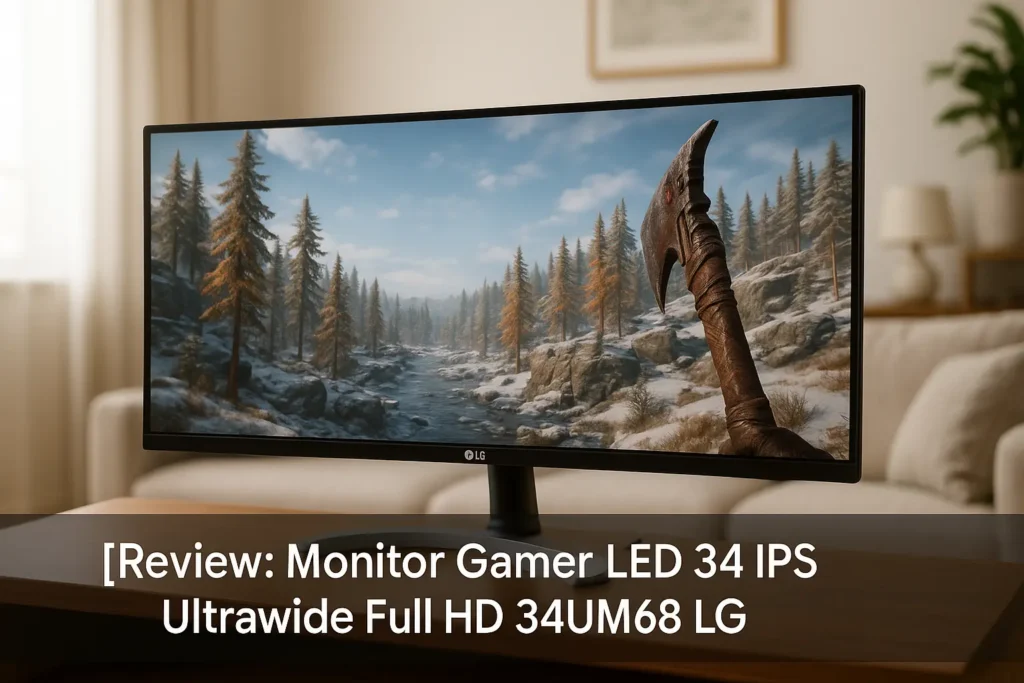 Principais Cinco monitor gamer led 34 ips ultrawide full hd 34um68 LG