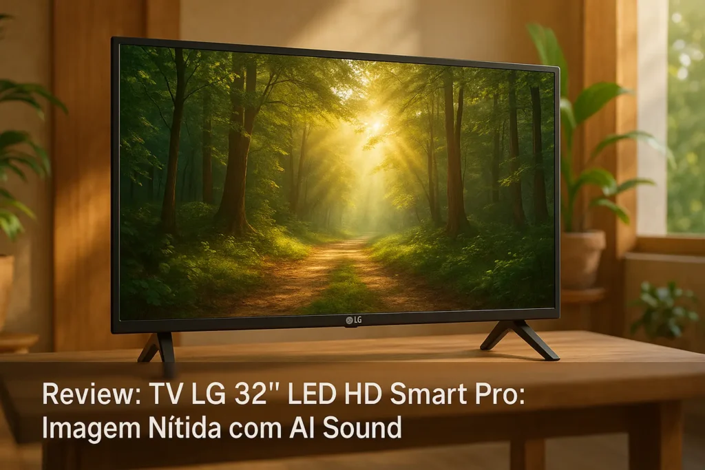TV LG 32" LED HD Smart Pro: Imagem Nítida com AI Sound