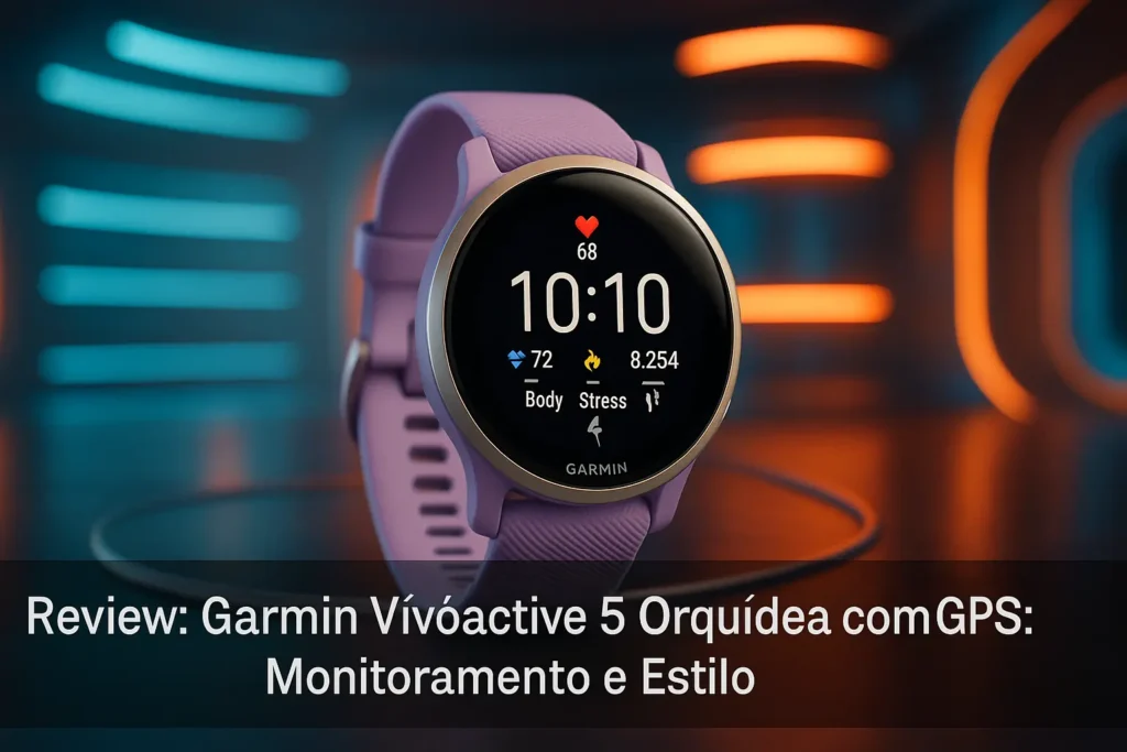 Garmin Vivoactive 5 Orquídea com GPS: Monitoramento e Estilo