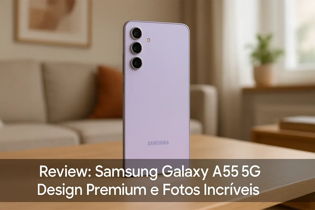 Samsung Galaxy A55 5G: Design Premium e Fotos Incríveis