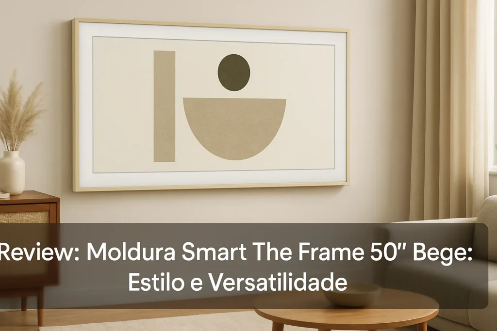 Moldura Smart The Frame 50" Bege: Estilo e Versatilidade