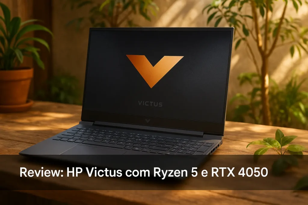 HP Victus com Ryzen 5 e RTX 4050: Desempenho Gamer e Visual Moderno