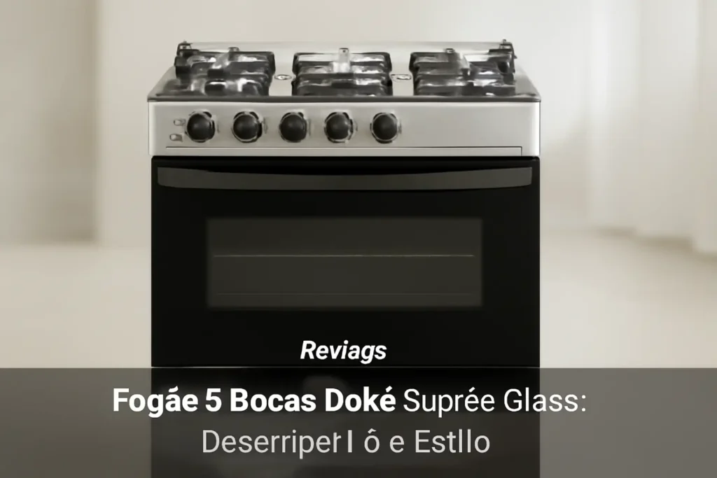 Fogão 5 Bocas Dako Supreme Glass: Desempenho e Estilo