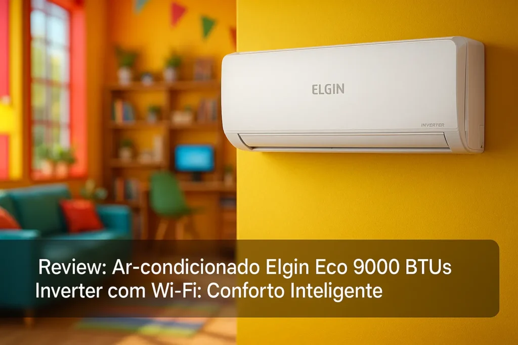 Ar-condicionado Elgin Eco 9000 BTUs Inverter com Wi-Fi: Conforto Inteligente