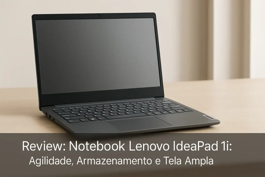Notebook Lenovo IdeaPad 1i: Agilidade, Armazenamento e Tela Ampla