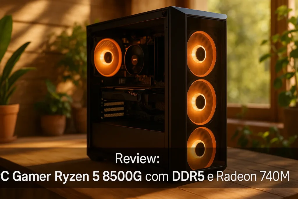 PC Gamer Ryzen 5 8500G com DDR5 e Radeon 740M