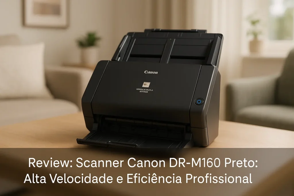 Scanner Canon DR-M160 Preto: Alta Velocidade e Eficiência Profissional