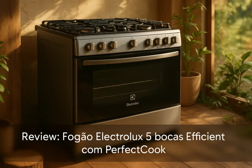 Fogão Electrolux 5 bocas Efficient com PerfectCook