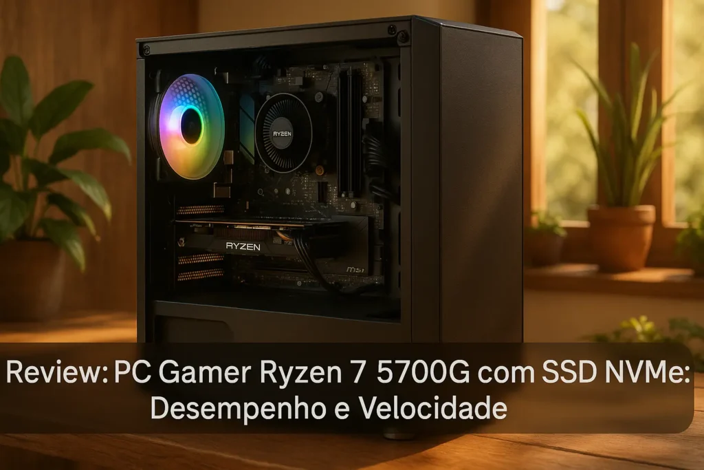 PC Gamer Ryzen 7 5700G com SSD NVMe: Desempenho e Velocidade