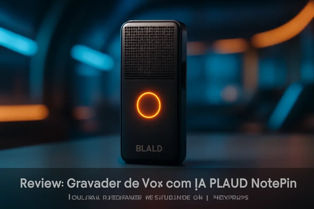 Gravador de Voz com IA PLAUD NotePin: Anotação e Transcrição Inteligente para Profissionais