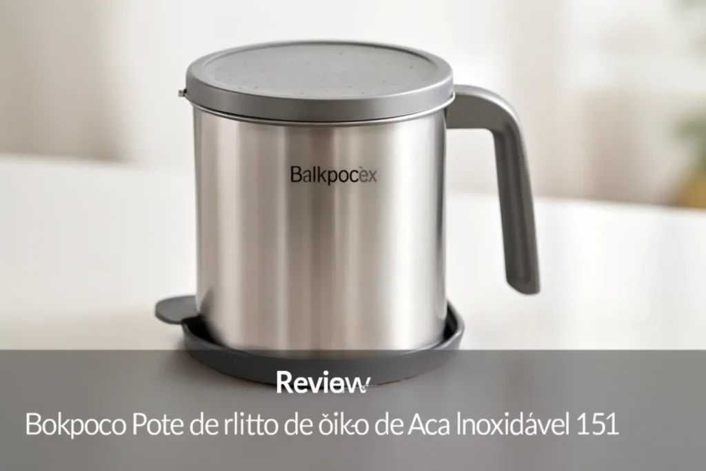 Bakpoco Pote de Filtro de Óleo de Aço Inoxidável 1,5L: Armazenamento Eficiente e Reutilização de Óleo