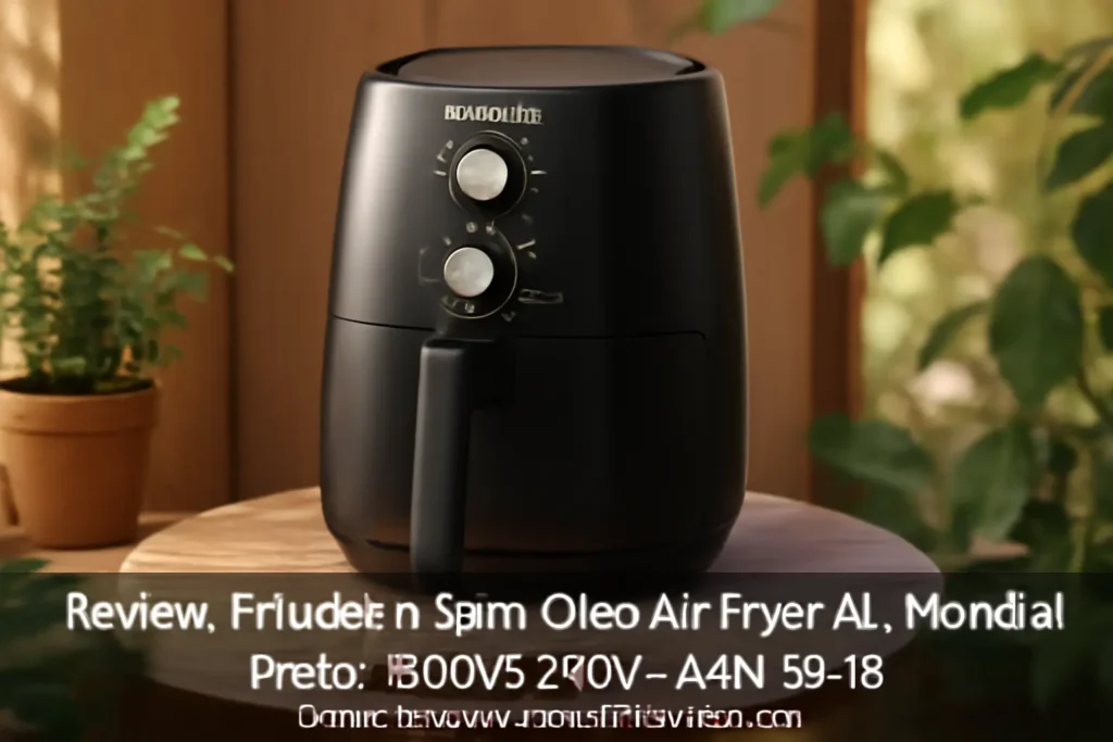 Fritadeira Sem Óleo Air Fryer 4L, Mondial, Preto, 1500W, 220V - AFN-40-FB: Design Compacto e Alta Performance