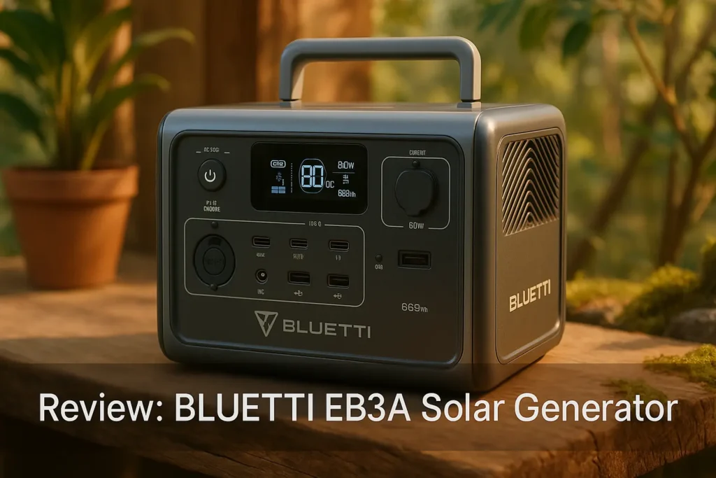 Top Cinco estação de energia bluetti eb3a gerador solar portátil 600w