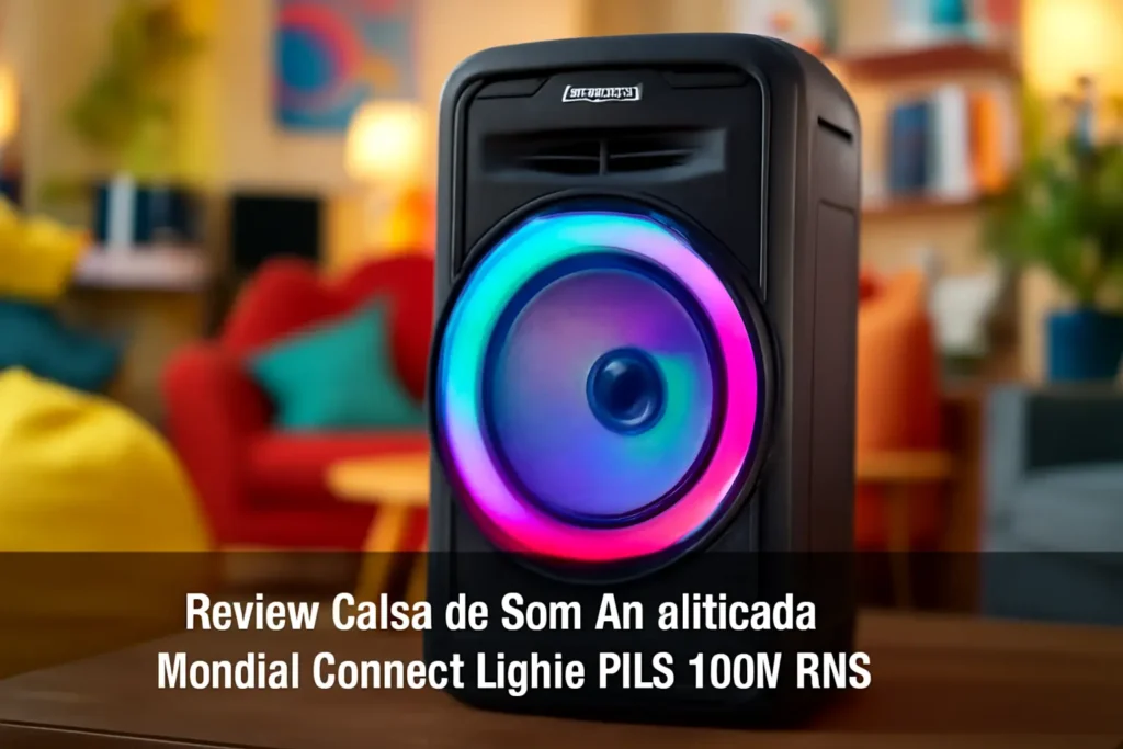 Caixa de Som Amplificada Mondial Connect Lights Plus 700W RMS
