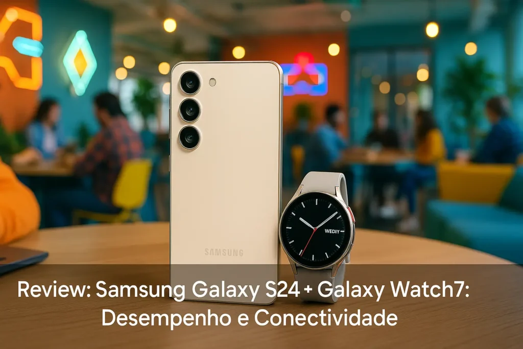 Samsung S24 + Galaxy Watch7: Desempenho e Conectividade