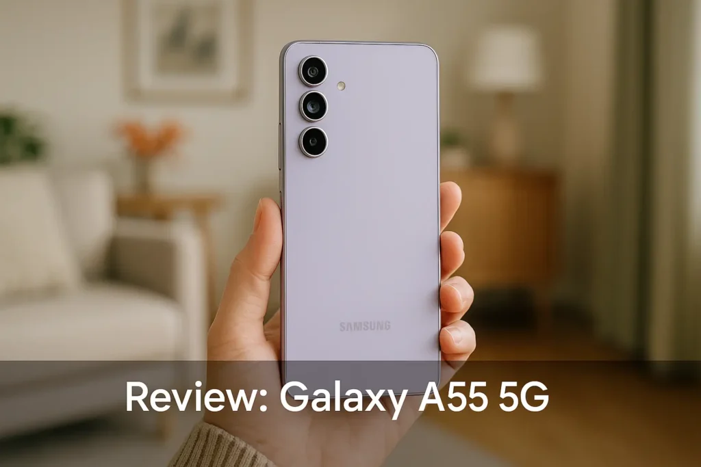 Galaxy A55 5G: Câmera de 50MP e Tela Super AMOLED