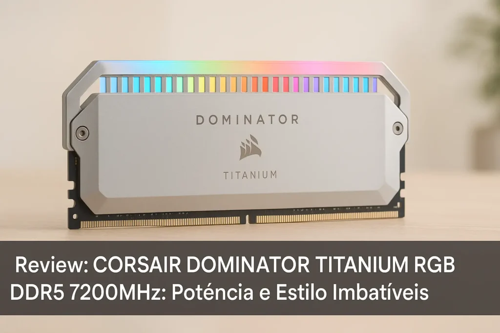 CORSAIR DOMINATOR TITANIUM RGB DDR5 7200MHz: Potência e Estilo Imbatíveis