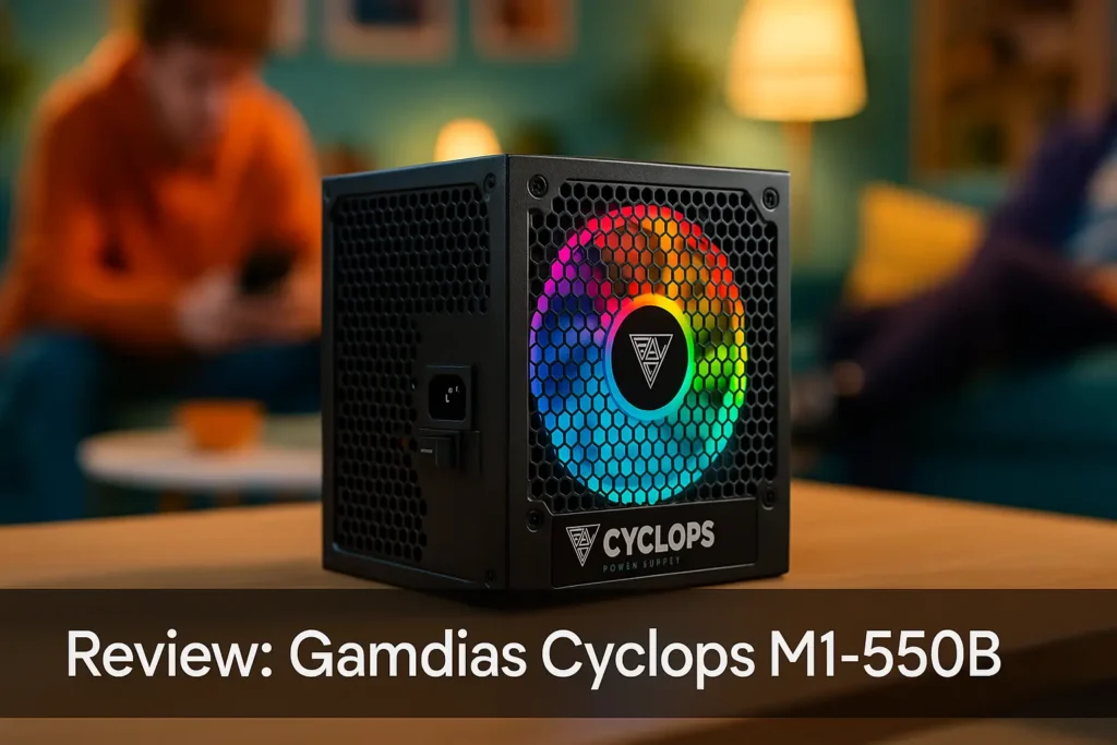 Fonte Gamdias Cyclops M1-550B: RGB e Potência de 550W