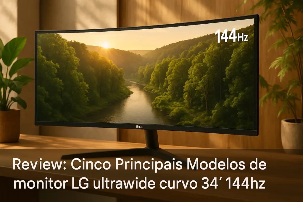 Cinco Principais Modelos de monitor LG ultrawide curvo 34′ 144hz