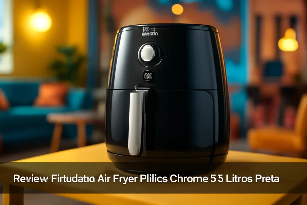 Fritadeira Air Fryer Philco Chrome 5,5 Litros Preta: Praticidade e Eficiência na Cozinha