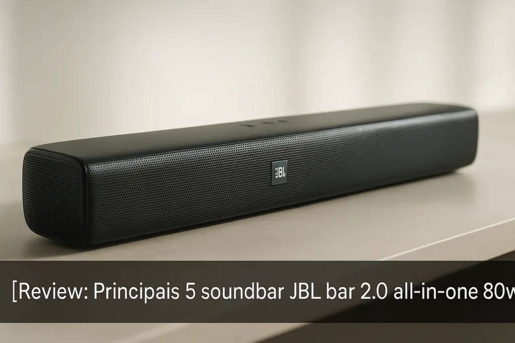 Principais 5 soundbar JBL bar 2.0 all-in-one 80w