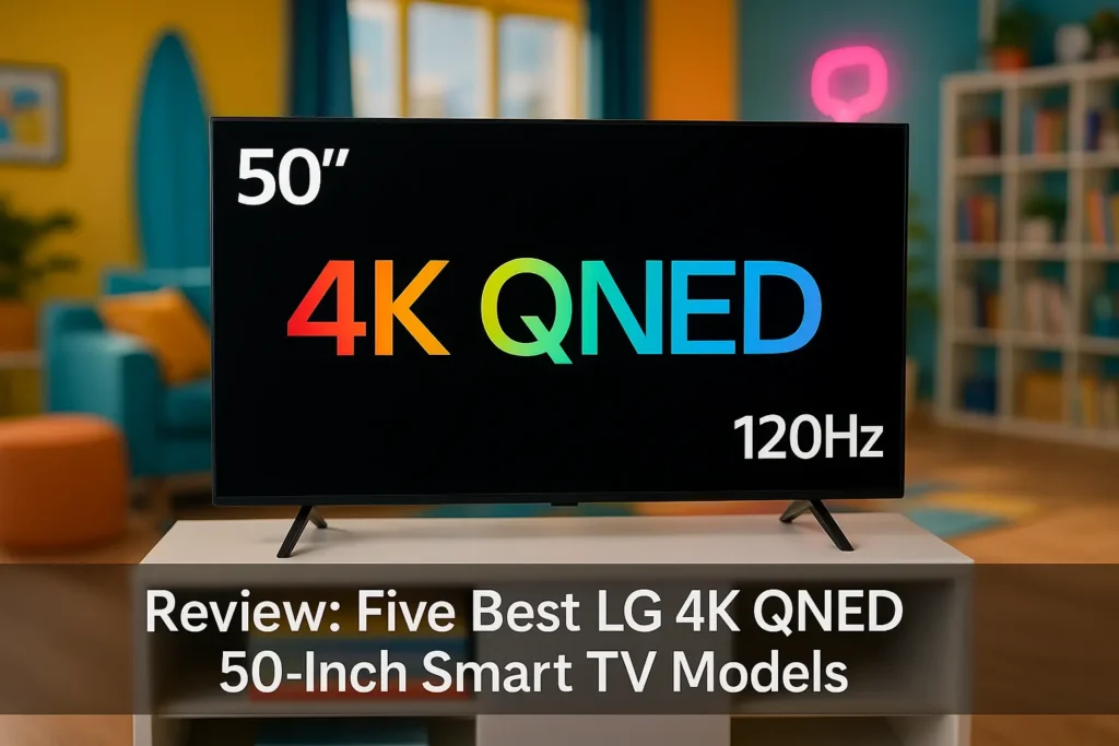Cinco Melhores Modelos de smart TV 50 polegadas LG 4k QNED 120hz