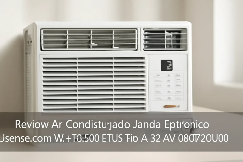 Ar Condicionado Janela Eletrônico Hisense com Wi-Fi 8.500 BTUs Frio R-32 AW-08CW2RVGU00