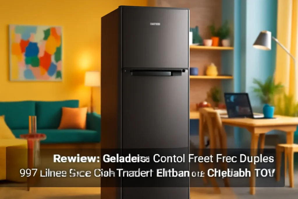 Geladeira Consul Frost Free Duplex 397 Litros Evox com Freezer embaixo - CRE44BK 110V