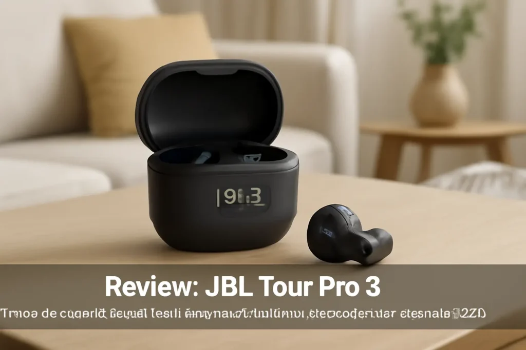JBL Tour Pro 3 - Fones de ouvido sem fio com cancelamento de ruído e som espacial 360