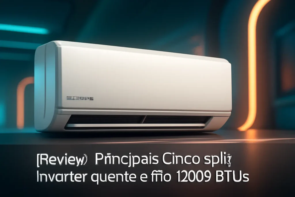 Principais Cinco split inverter quente e frio 12000 btus