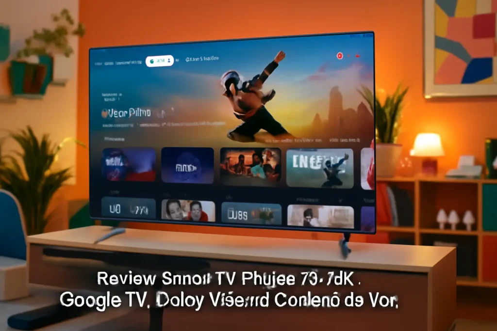 Smart TV Philips 70" 4K: Google TV, Dolby Vision e Comando de Voz