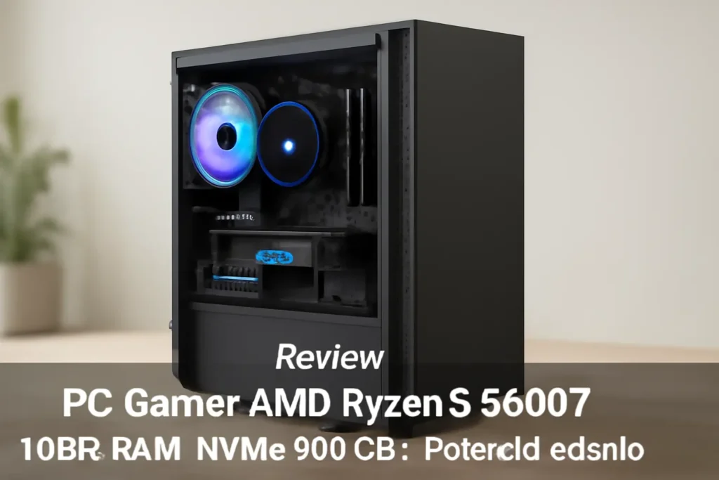 PC Gamer AMD Ryzen 5 5600GT, 16GB RAM, NVMe 500GB - Potência e Estilo