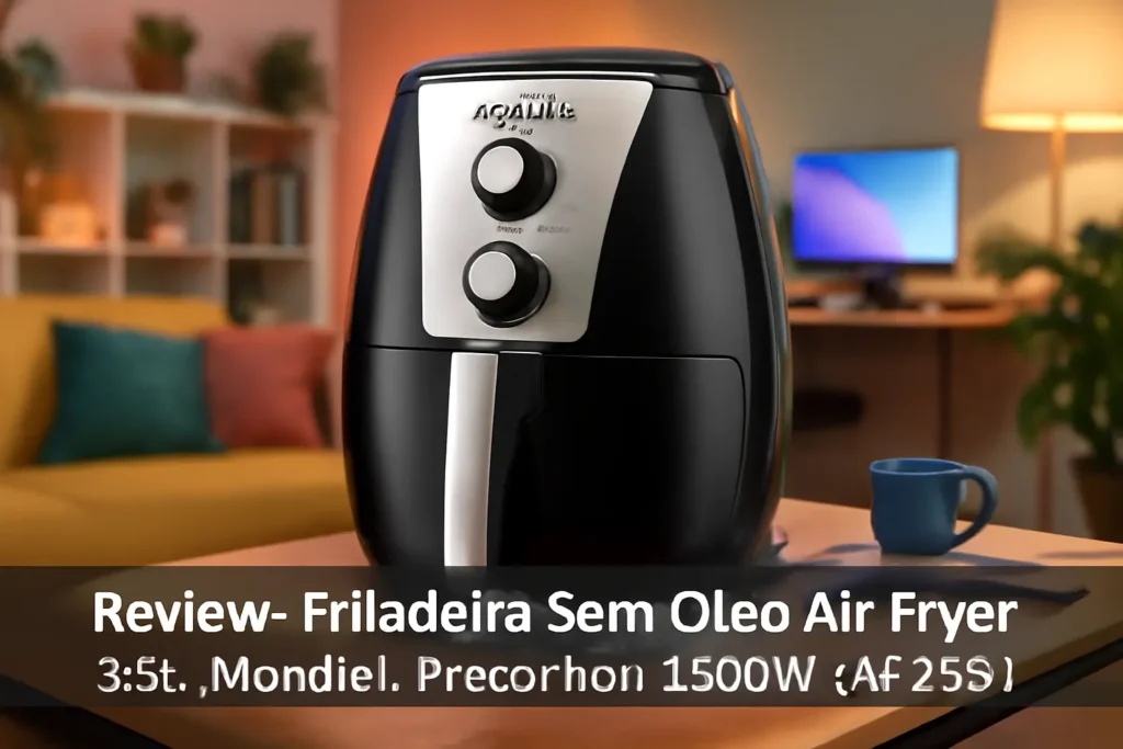 Fritadeira Sem Óleo Air Fryer 3,5L, Mondial, Preto/Inox, 1500W - AF-30-DI