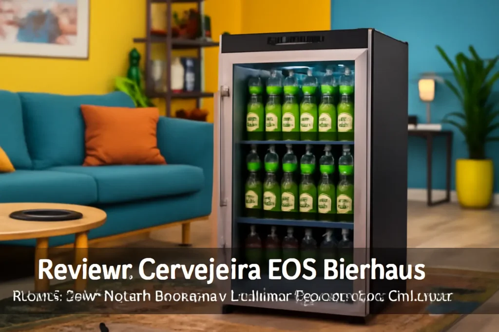Cervejeira EOS Bierhaus 76 Litros Frost Free com Compressor e Porta de Vidro com Inox ECE80 220v