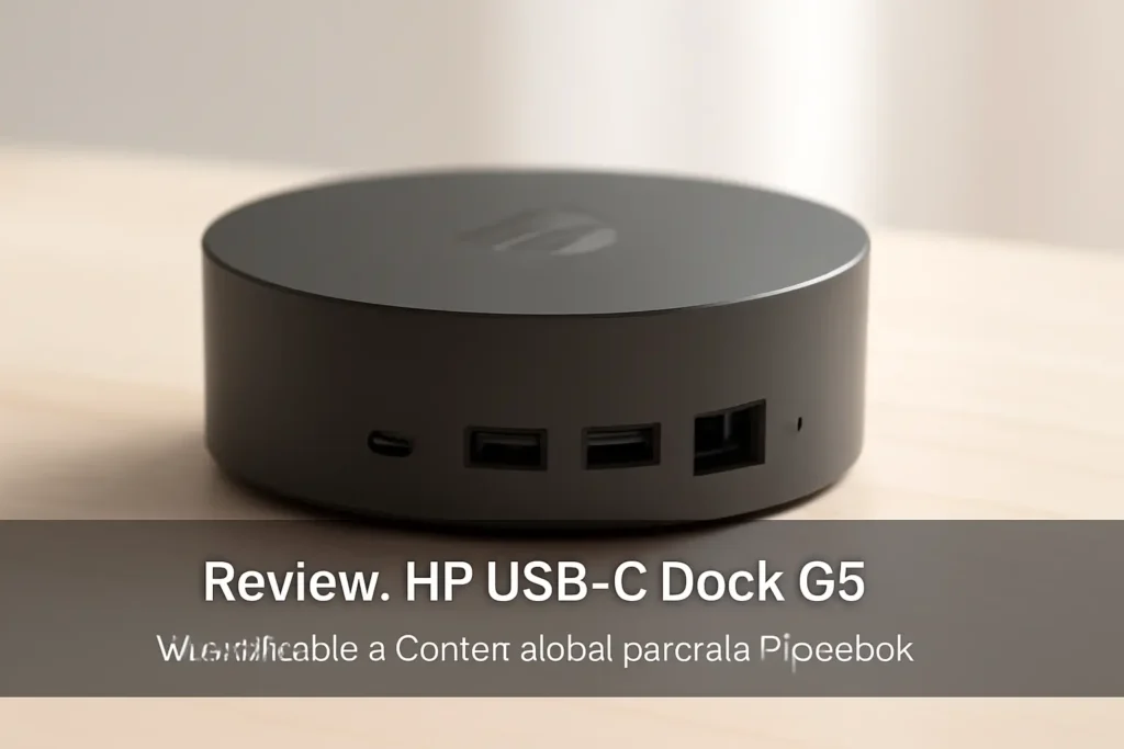 HP USB-C Dock G5: Versatilidade e Conectividade para Seu Notebook