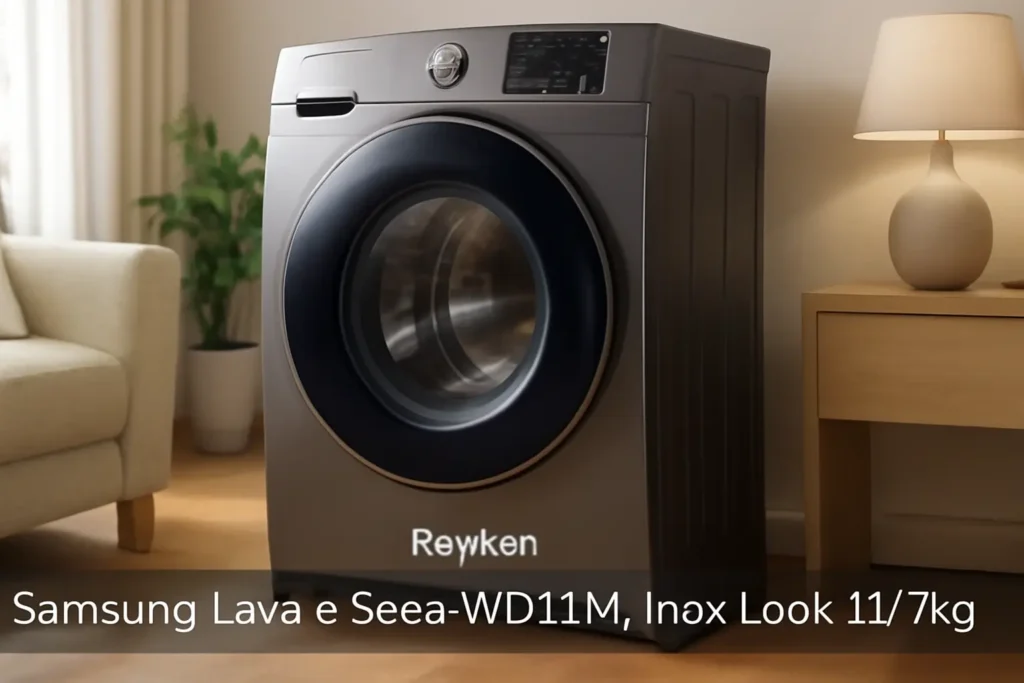 Samsung Lava e Seca WD11M: Inox Look 11/7kg - Desempenho e Eficiência