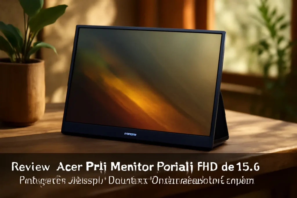 Acer PM1 Monitor Portátil FHD de 15,6 Polegadas: Design Ultraleve e Conectividade Avançada
