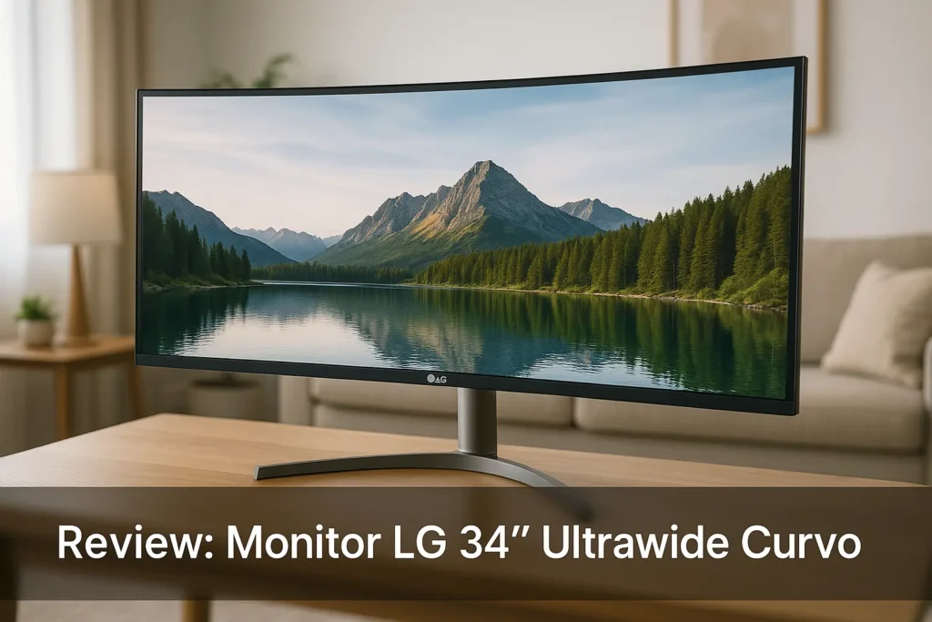 Top Cinco monitor LG 34 ultrawide curvo