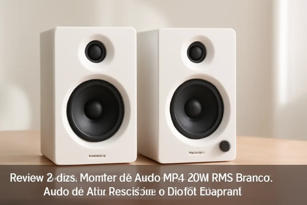 Edifier Monitor de Áudio MR4 42W RMS Branco: Áudio de Alta Resolução e Design Elegante