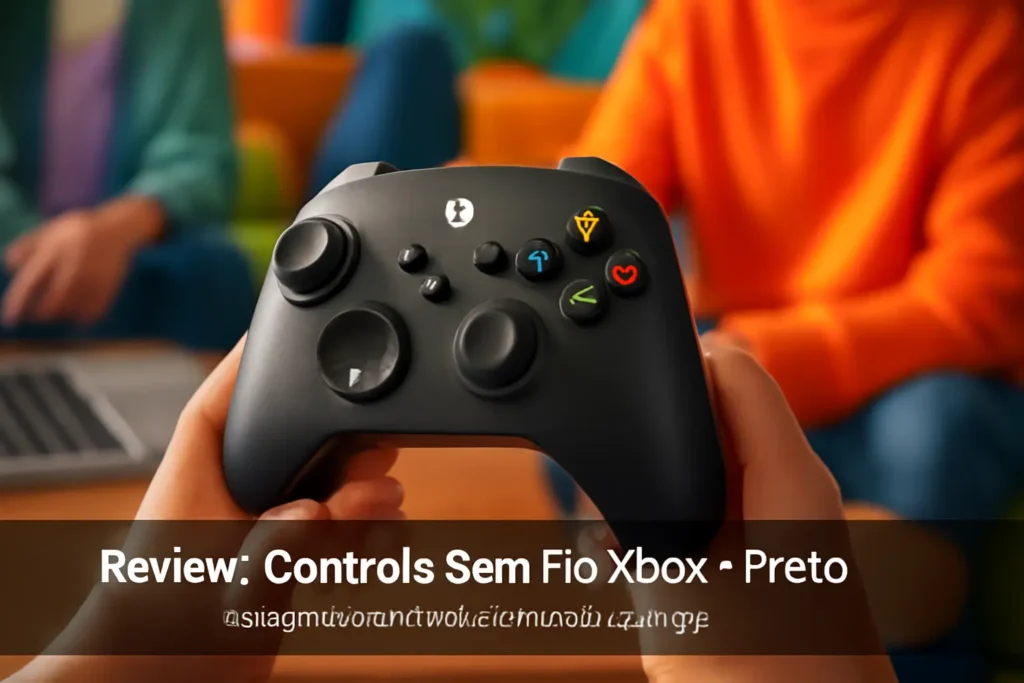 Controle Sem Fio Xbox - Preto: Design Moderno e Performance de Jogo