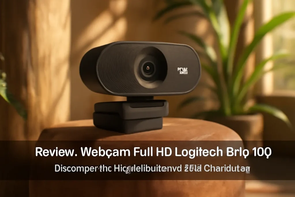 Webcam Full HD Logitech Brio 100: Desempenho Impecável em Vídeo Chamadas