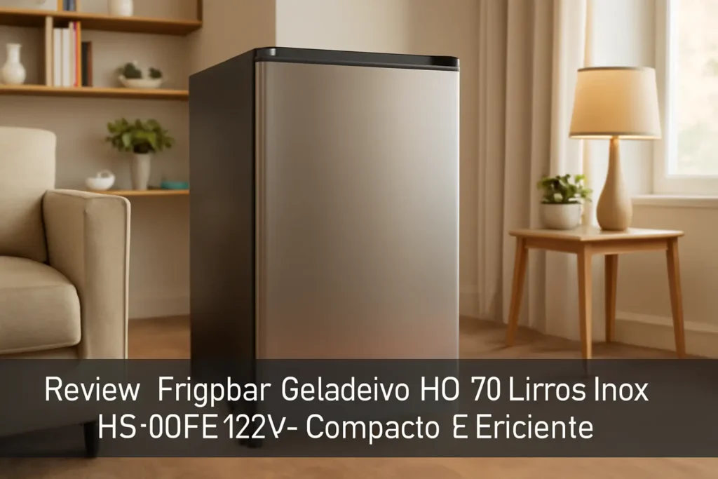 Frigobar Geladeira HQ 70 Litros Inox HQ-70FB 127V: Compacto e Eficiente