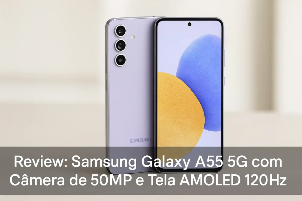Samsung Galaxy A55 5G com Câmera de 50MP e Tela AMOLED 120Hz